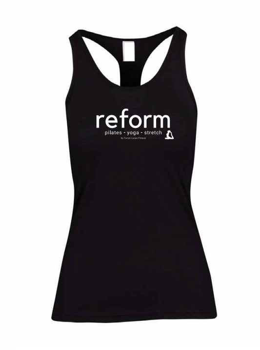 REFORM Razor Back Training Singlet Black